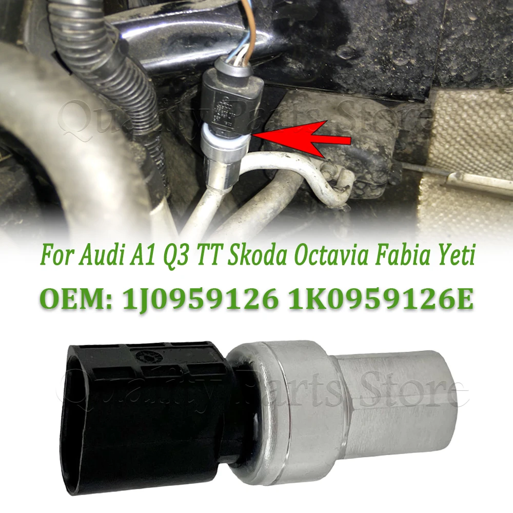 Car Air Conditioning Pressure Switch Sensor 1J0959126 1K0959126E For Audi A1 Q3 TT Skoda Octavia Fabia Yeti VW Golf Jetta Tiguan