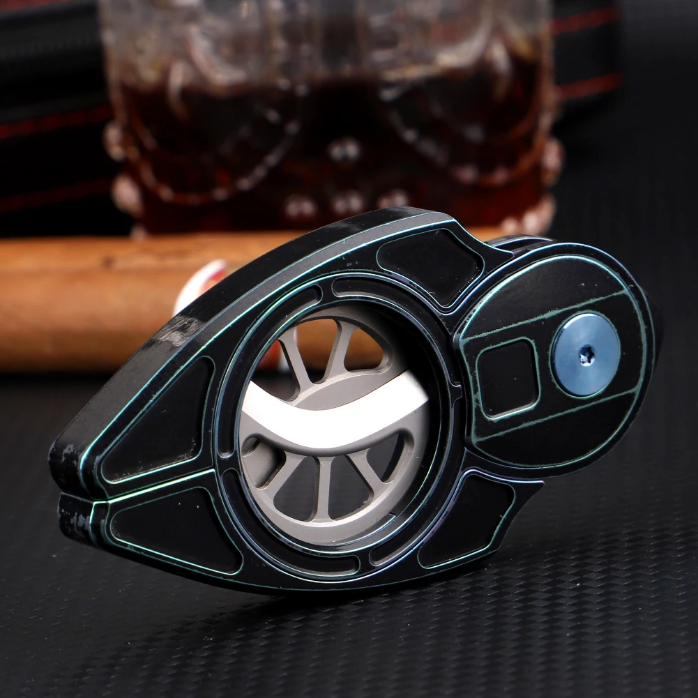 Warehouse Stock Titanium Alloy Handle VG10 Blade Cigar Scissors