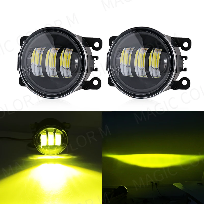Led Mistlamp Voor Citroen Ford Honda Suzuki Isuzu Mitsubishi Renault Auto Fog Lamp 8000LM 30W Wit Geel 12V Waterdicht