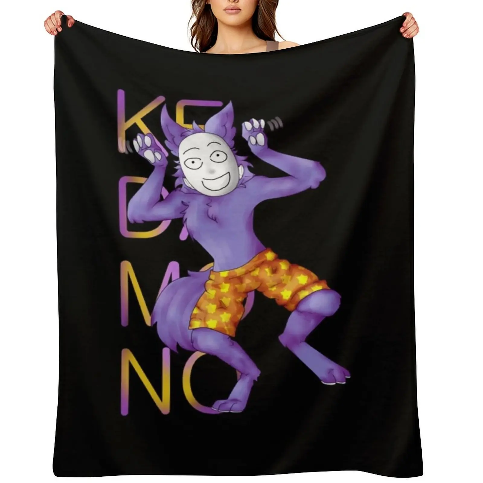 

Kedamono Popee The Performer Throw Blanket Plaid on the sofa Kid'S Sofas for winter Blankets