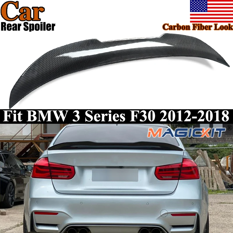 

PSM Style Rear Tail Wings For BMW F30 330i 335i F80 M3 Carbon Fiber Look Trunk Spoiler Wing Lip Magickit