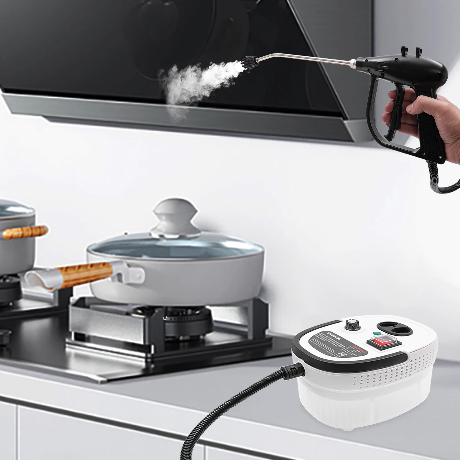 Steam Cleaning Machine High Pressure Steam Cleaner 2500W 1.2L Multipurpose Steam Cleaning Machine 110V