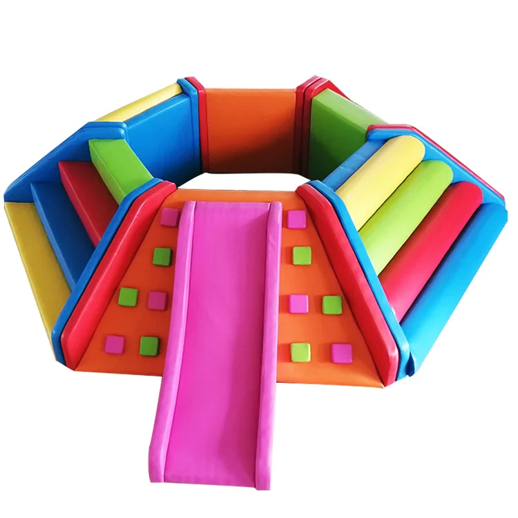 

Горячая распродажа: Комплект оборудования для крытых игровых площадок – мягкий игровой комплекс с шестиугольным шариковым бассейном и горкой для школ, для аренды на открытом воздухе