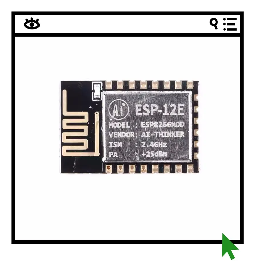 

2 шт. ESP-12E ESP8266 Serial WIFI — важный этап в развитии беспроводных модулей.