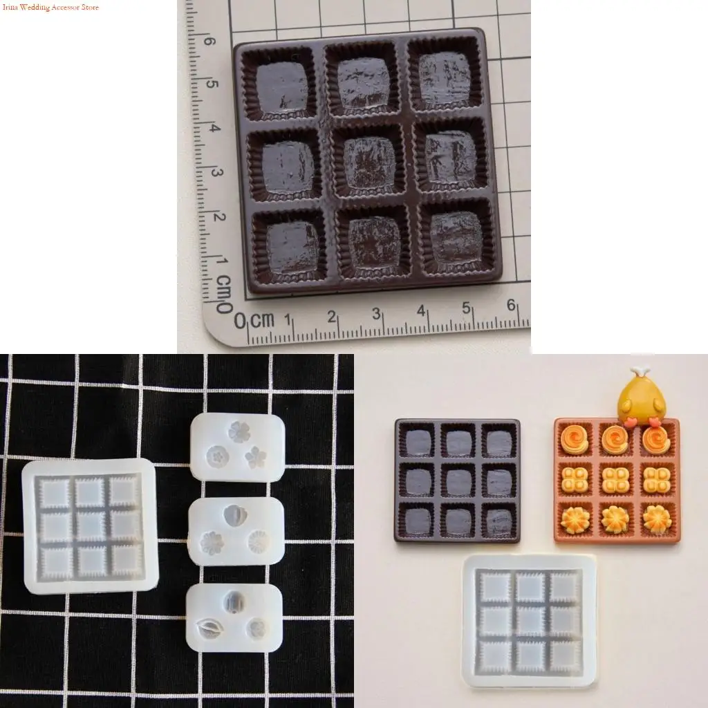 G92D Versatile Silicone Molds For Crafting Intricate Miniature Pastry Box Charm