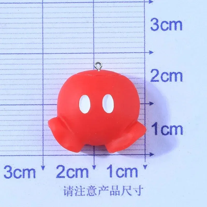 10 Stück Kawaii Cartoon-Maus-Schleifen-Anhänger aus Harz, DIY-Zubehör für Halsketten, Ohrringe, Armbänder und Schmuckherstellung – Detail 7