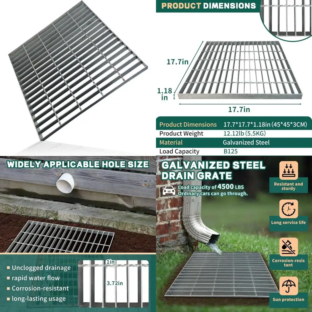 

Corrosion-Resistant Steel Drain Cover with Enhanced Durability for Long-Term Use