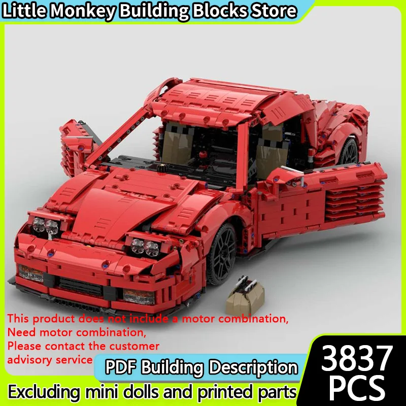 

Speed Racing Car Model MOC Building Bricks Testarossa Hypercar Modular Technology Children Holiday Gifts Assemble Toys Suit