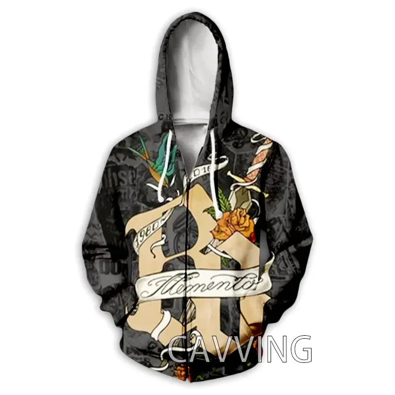 

New Fashion 3D Print Rock Band Zipper Hoodies Zip Up Hooded Sweatshirts Harajuku Hoodie Hip Hop Sweatshirts Z01