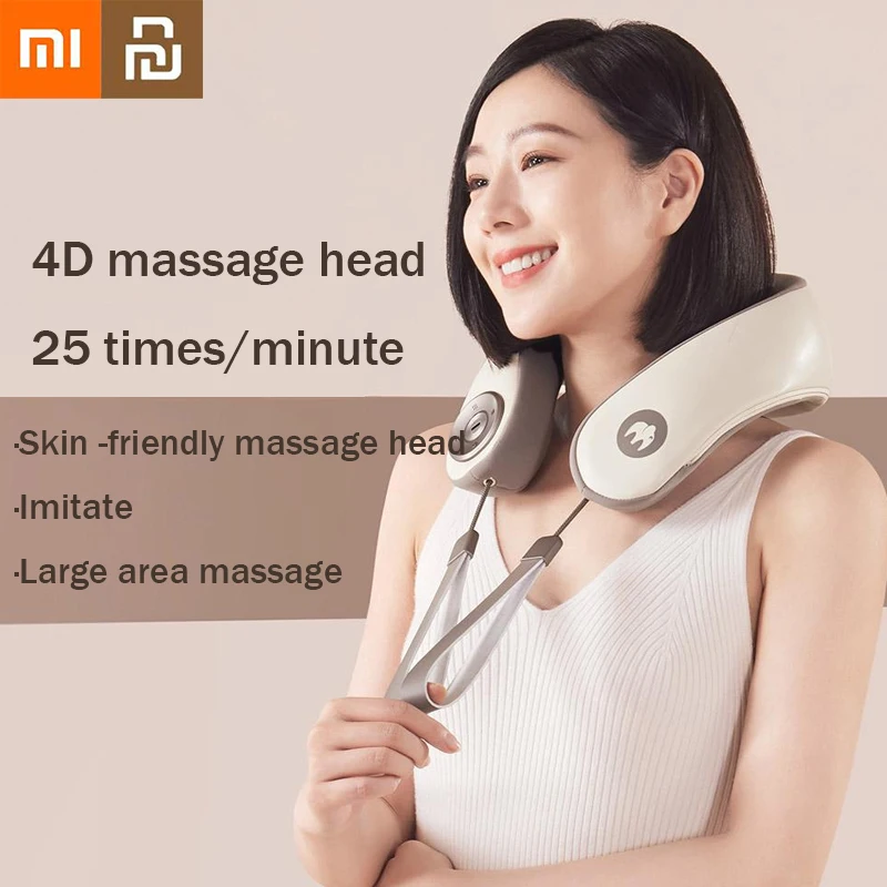 

Xiaomi Youpin Neck Massager For Pain Relief Rechargeable Muscle Kneading Shoulder Cervical Spine Multifunction Home Massagers