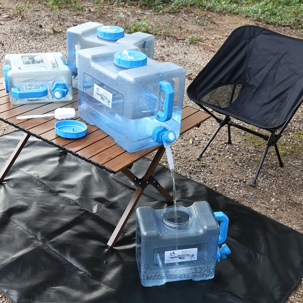 6/8/13/18L التخييم دلو تخزين المياه حاوية المياه المحمولة إبريق لا تسرب سعة كبيرة للتخييم الطبخ نزهة التنزه #3