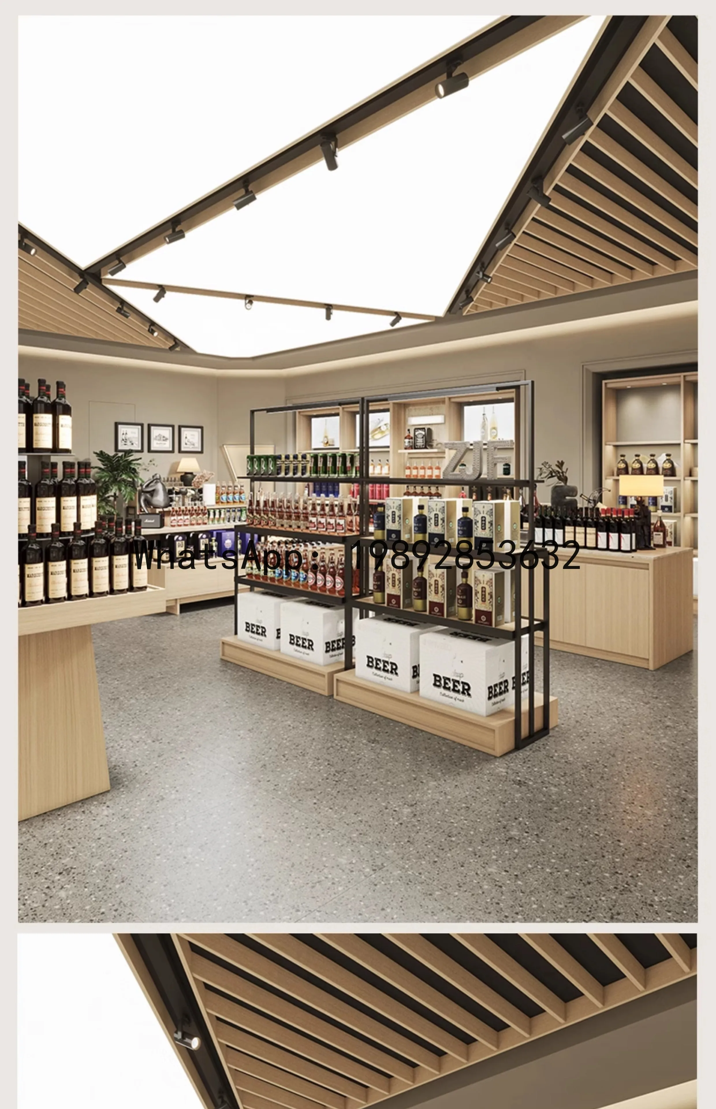 YFY جزيرة النبيذ الأحمر النبيذ التجاري الجانب جزيرة مخزن عرض مول عرض الخمور