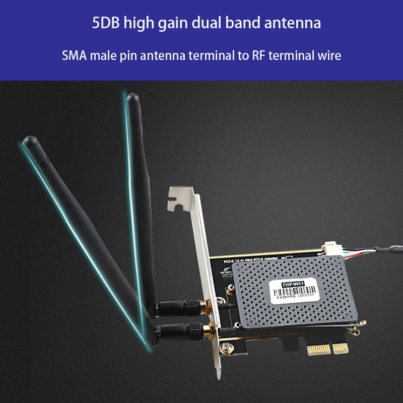 PCI-E 확장 카드, 미니 PCIE to PCIE 라이저 카드, 노트북 무선 네트워크 카드 어댑터, 확장기 PCIe 변환기, 블루투스 지지대