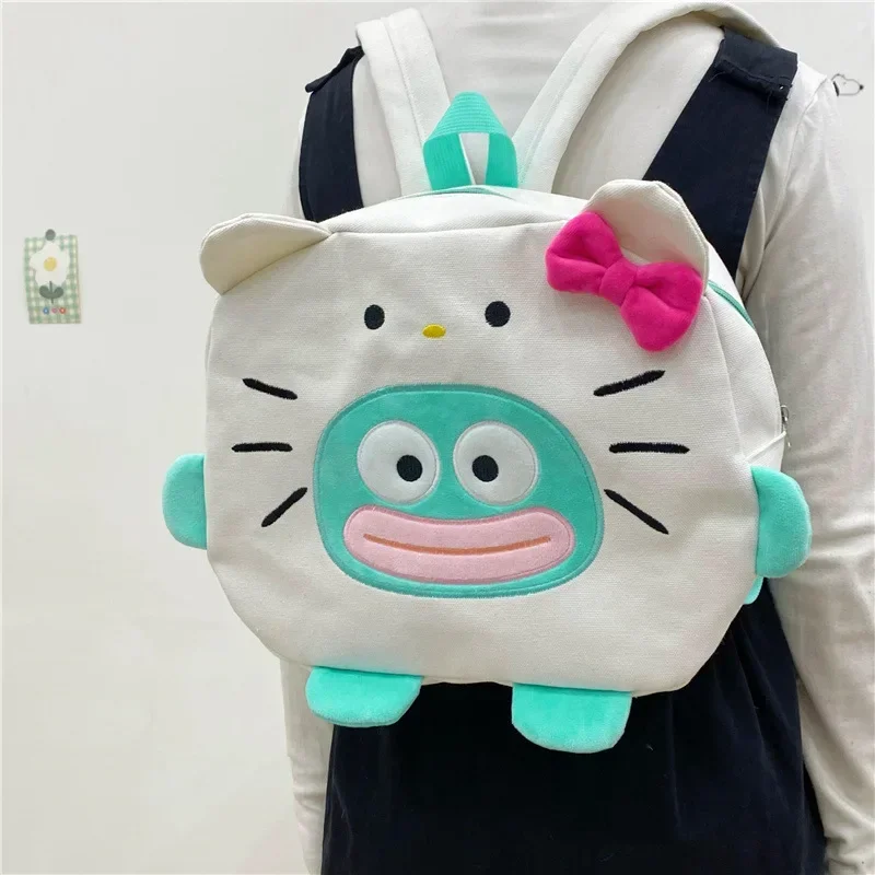 Sac à dos en peluche Sanurgente pour enfants, sac à bandoulière étudiant, cartable de grande capacité, Hello Kitty Cartoon, Hangaii, Mongolie, Transform, nouveau