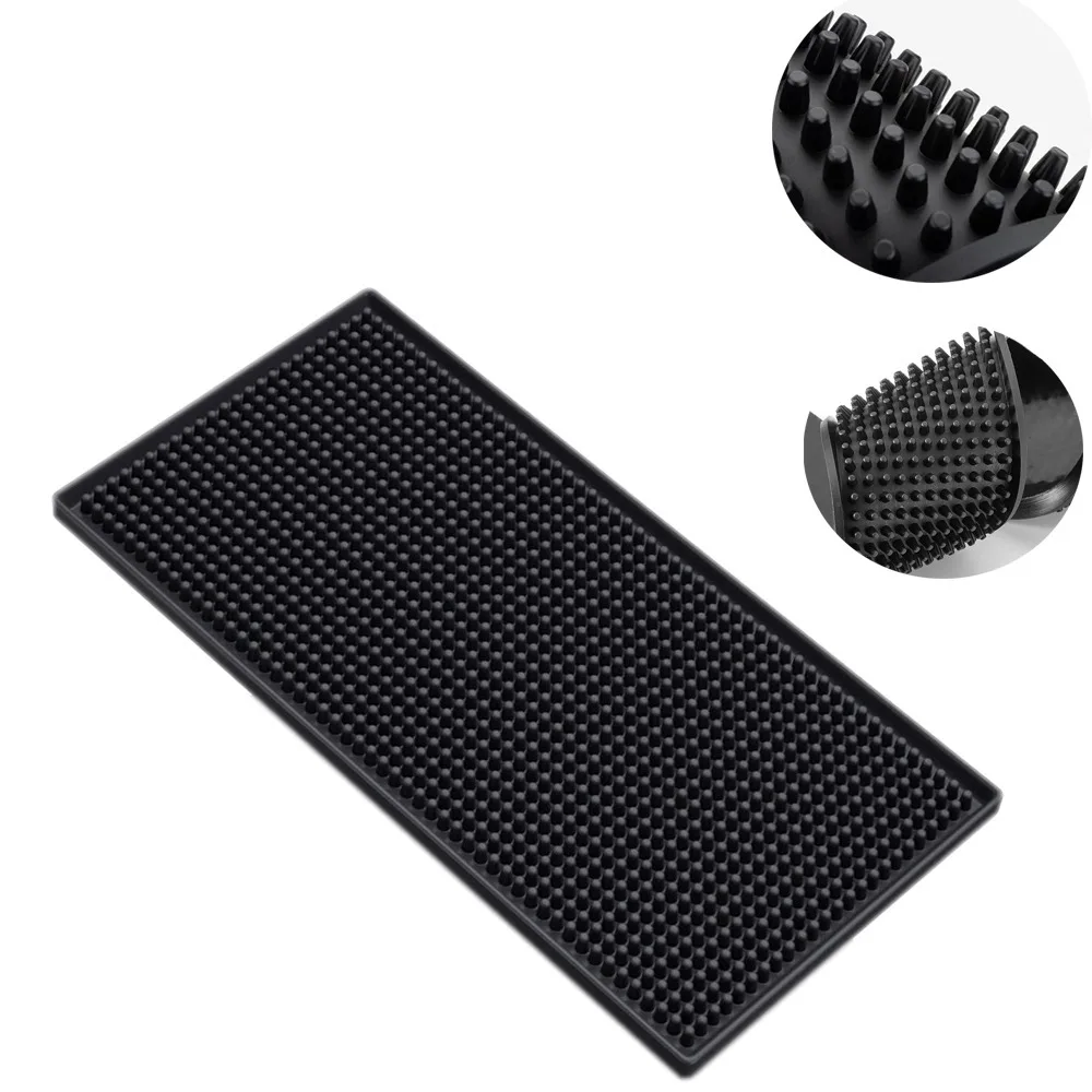 Gummi-Bar-Untersetzer, Kaffeebar-Matten, rutschfeste Matten, hitzebeständige Abflussmatten, PVC, robust, rutschfest, geeignet für Barkeeper
