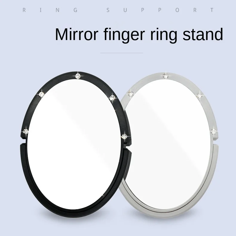 Mirror Creative Ring Buckle Multi-function Mobile Phone Holder Exquisite Single-sided Makeup Mirror Sticking Tablet Accessories