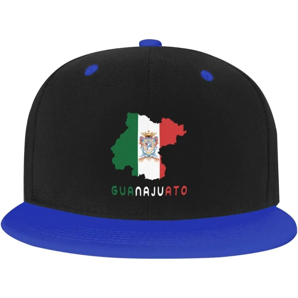 Guanajuato Mexico State Flag map hat Classic Baseball Cap Snapback Flat Bill hat Hip Hop Hats White