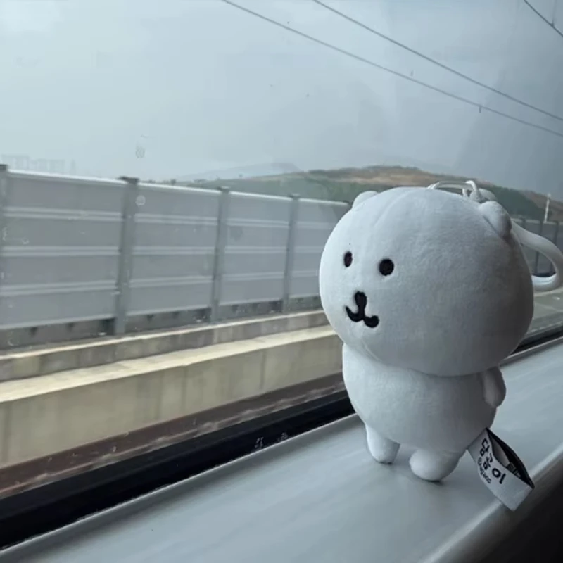 Porte-clés ours auto-soquant drôle, jouet en peluche, décor de sac à dos mignon, cadeau Kawaii pour amis, cadeau d'anniversaire et de noël