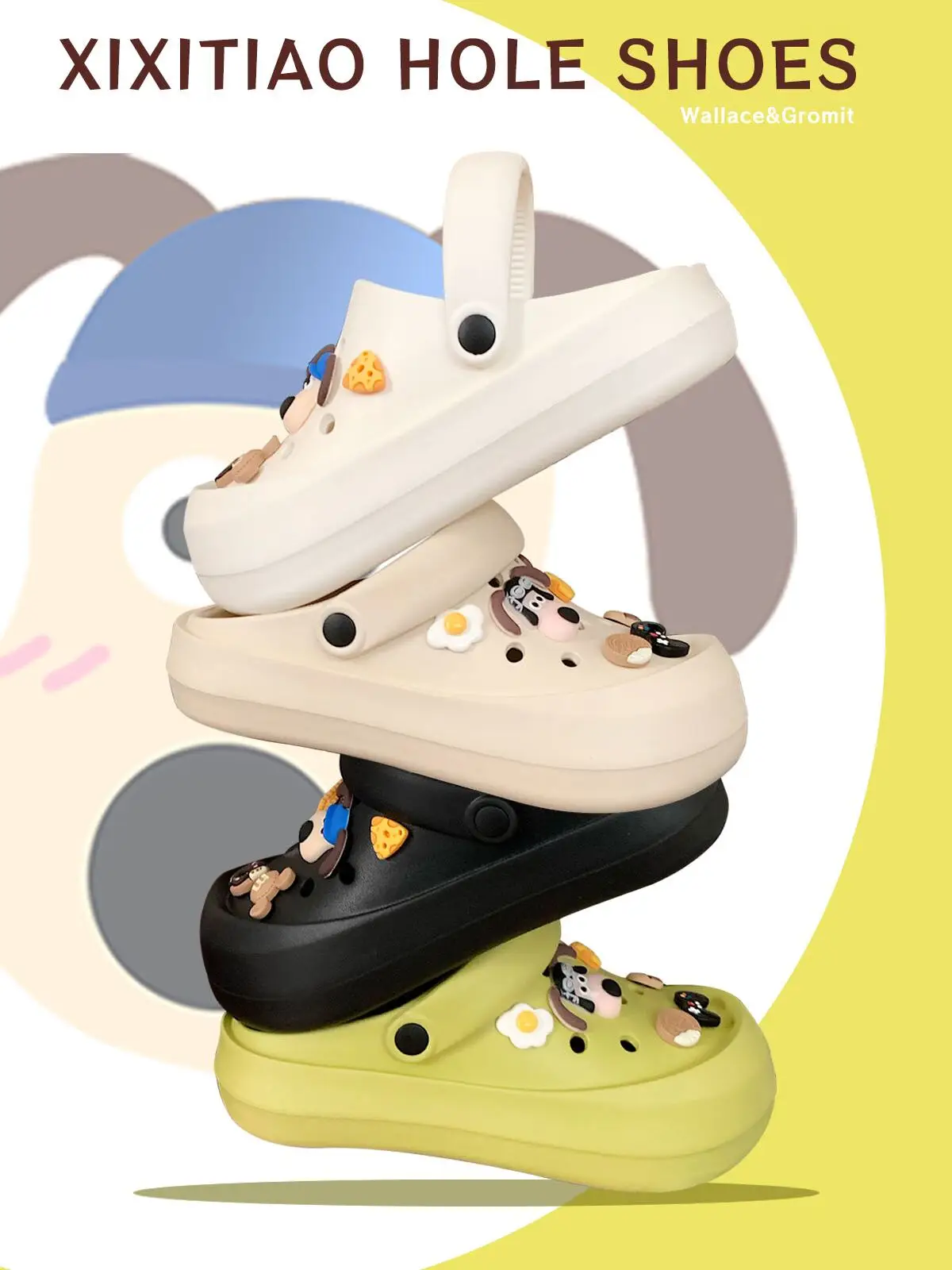 Women Man Slipper Hole Garden Shoes Slippers DIY Creative Dog Hole Shoes For Women To Wear Outdoors Slip Resistant And Versatile