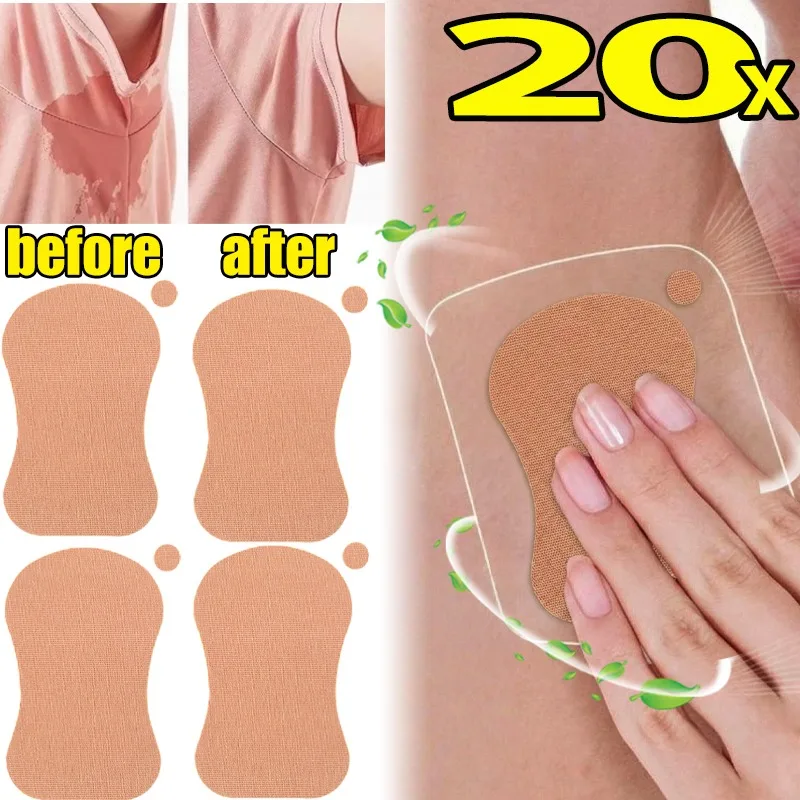 

1/20pcs Sweat Absorbing Pads for Clothes Underarm Invisible Sweat Shoes Pads Adhesive Sports Outdoor Women Men DIY Accessories