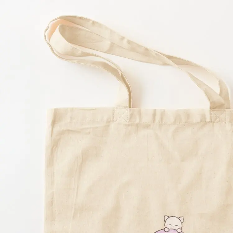 Moon cat purple Tote Bag eco bag folding bag for beach university shopper shopping