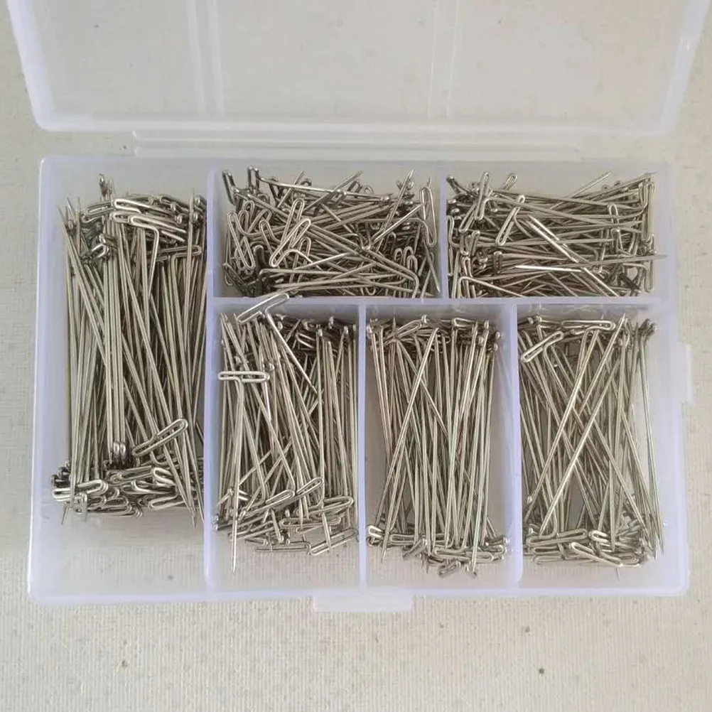 

450Pcs T-Pins Simple Metal Pins for Styling Crafts Display Tailoring 27Mm 100 32Mm 90 38Mm 90 45Mm 100 53Mm 70