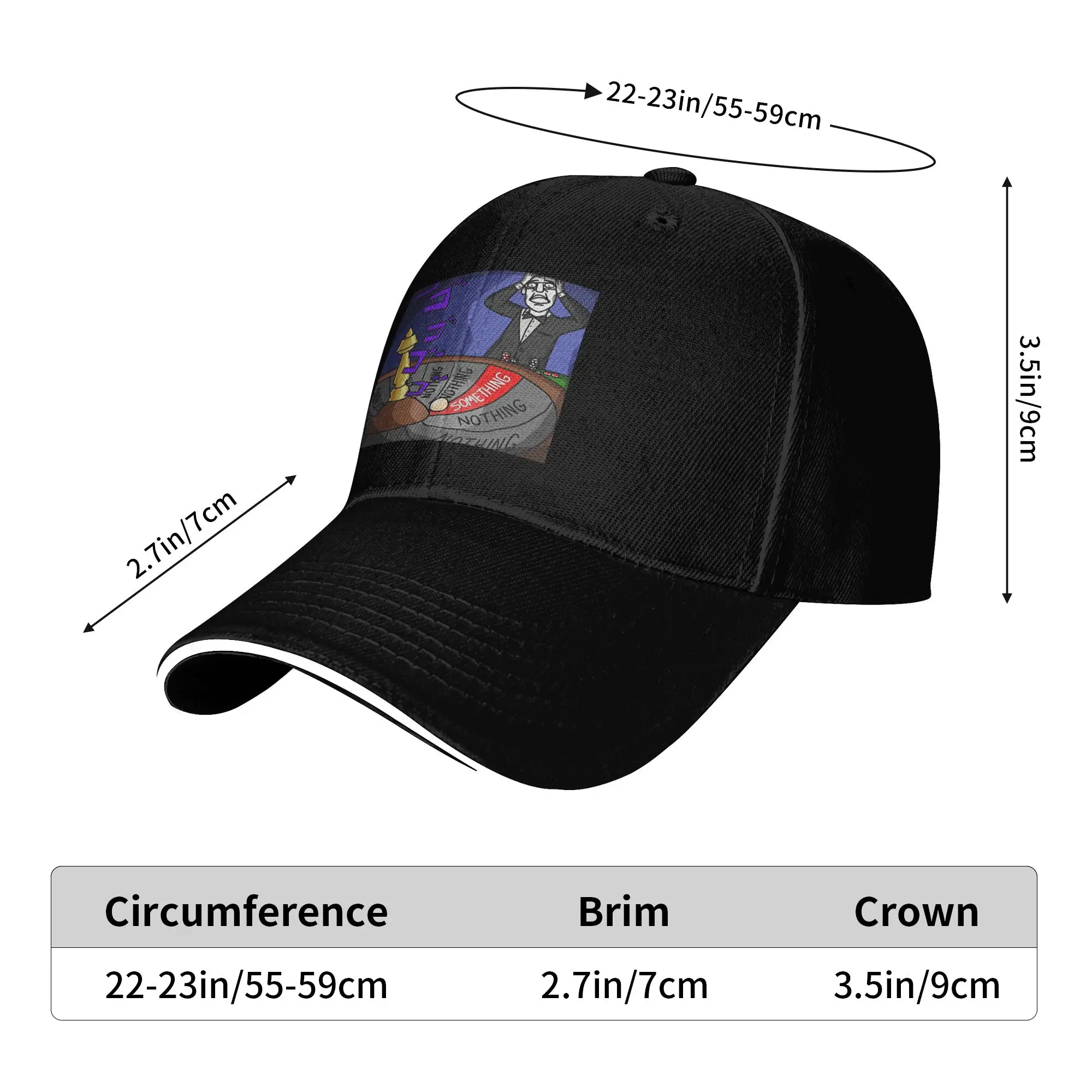 Chud Nothing Ever Happens Funny Baseball Cap  Hiking Fishing Streetwear Print Sun Trucker Hat Men Women Adjustable Baseball Caps