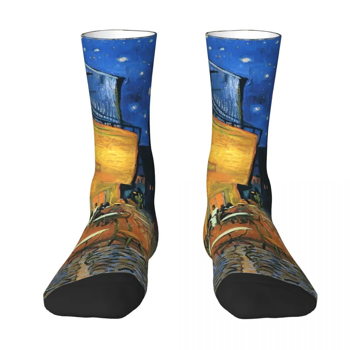 Calcetines para hombres y adultos, medias de calle de Van Gogh, calcetines cómodos Harajuku de otoño, calcetines antideslizantes estampados para exteriores