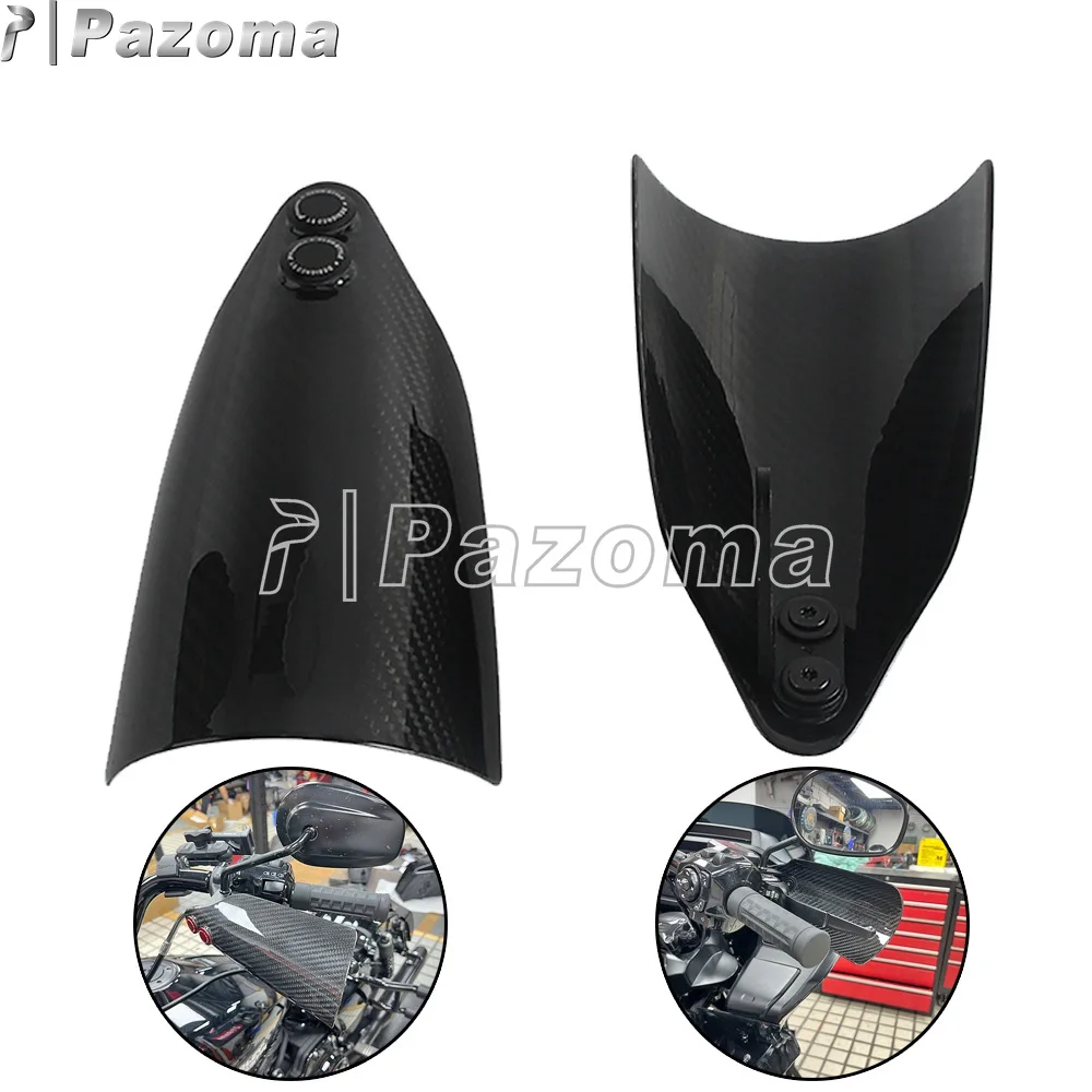 Motorcycle Handguards Baggers Hand Guard Shield For Harley Touring Road King FLHR 2009-2016 Classic EFI FLHRC 2008 CVO FLHRSE 5