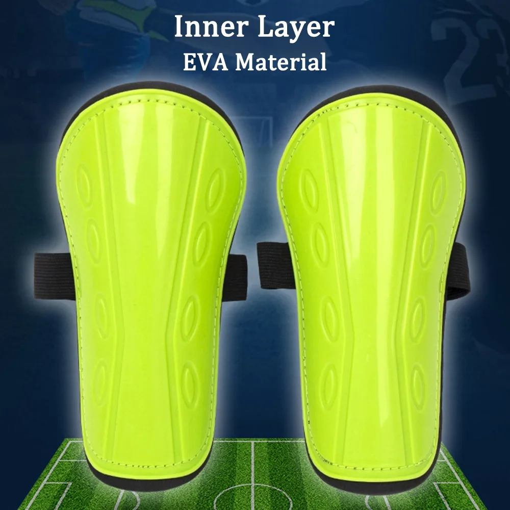 Lightweight Football Shin Holder Shin Pads Strapless Breathable Pads Soccer Shin Guards Sportswear Plastic