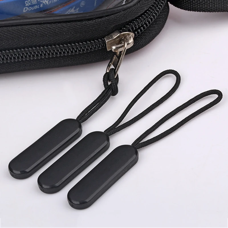 5pcs/lot Zipper Pull Rope End Fit Zippers Puller Zip Head Replacement Clip Buckle Fixer Suitcase Backpack Clothing Home Textiles