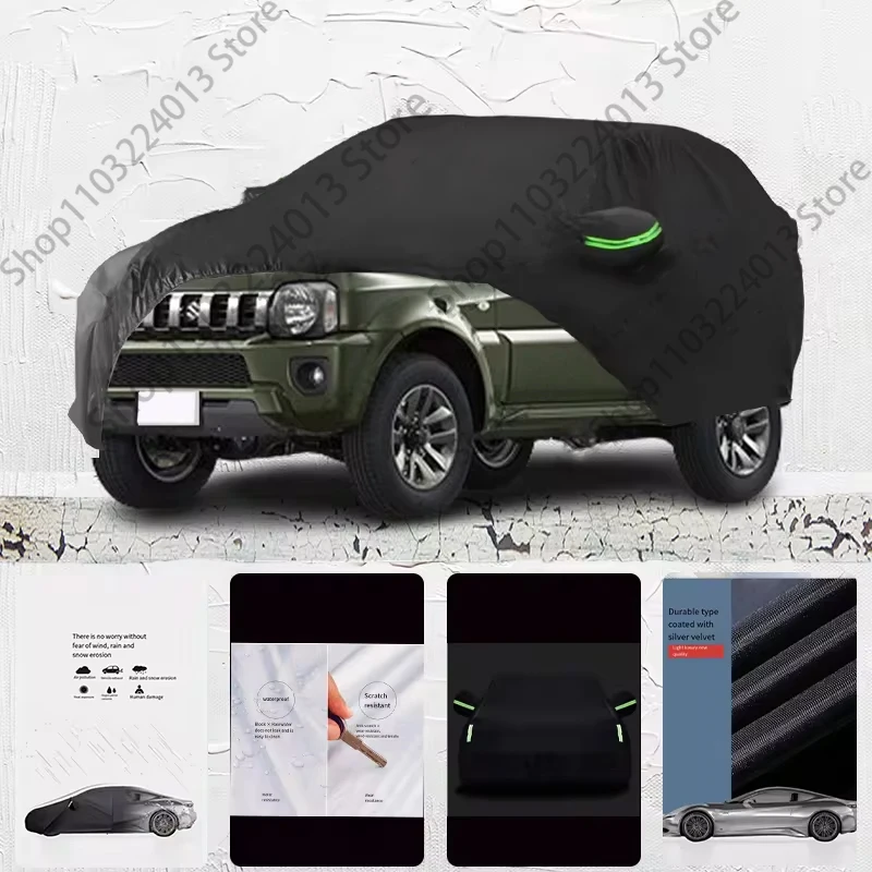 

For Suzuki Jimny Anti-UV Sun Shade Rain Snow Resistant Black Cover Dustproof Car umbrella Full Car Cover Outdoor Protection