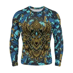 Long Sleeved Round Neck Camouflage Printed Men's And Women's Fashionable Luxury Casual T-shirt Top For Street Personalized Wear