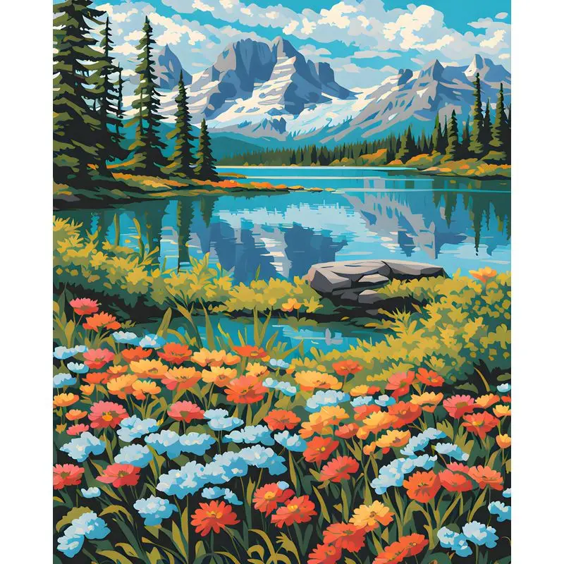 

SDOYUNO 40x50cm Paint By Numbers Kits For Adults Landsape Diy Painting By Numbers On Canvas Draw PaintingFor Home Decor