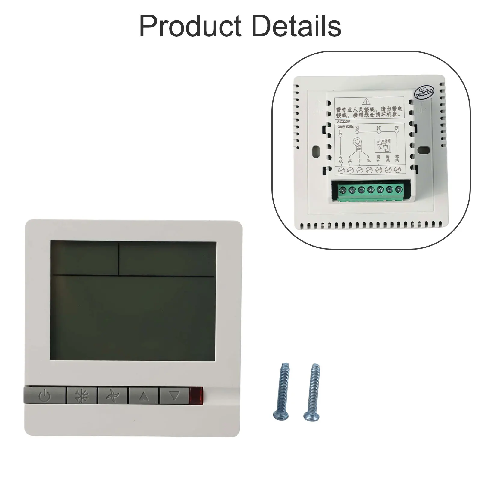 Home Climate Control Temperature Controller Fan Control Accurate Temperature Regulator White Thermistor Sensor