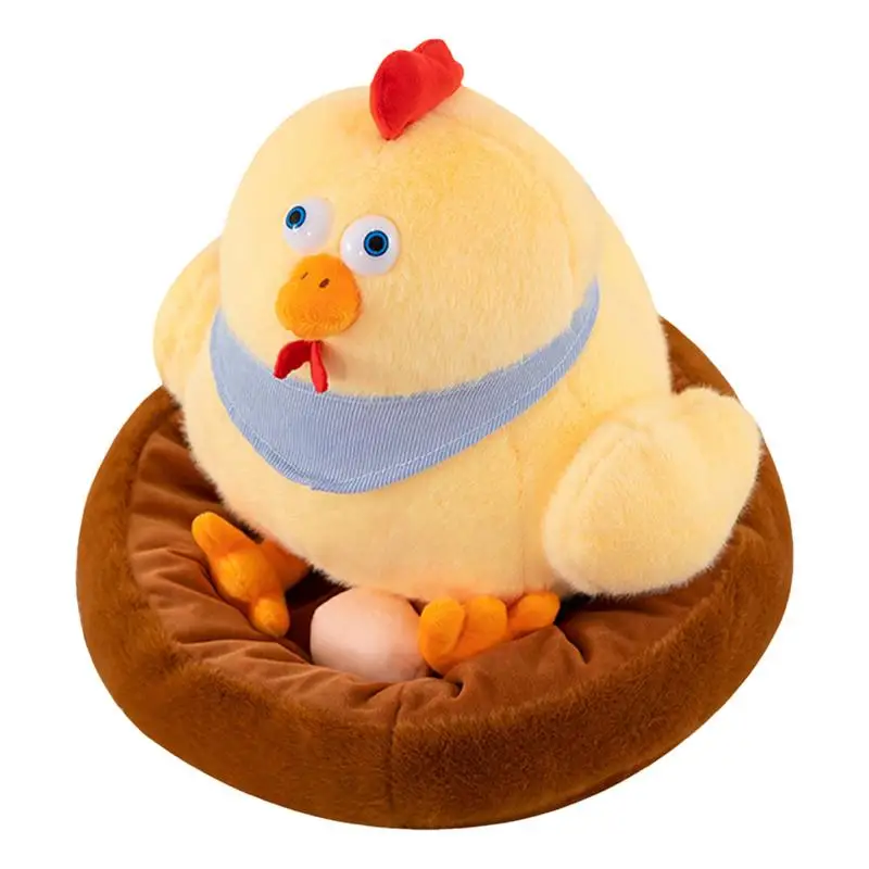 Chicken Plush Toy 30 Cm Cute Chicken Coop Plush Toy Soft Stuffed Chicken Accompany Toy Simulation Chick Toy For Kid Girl Boy