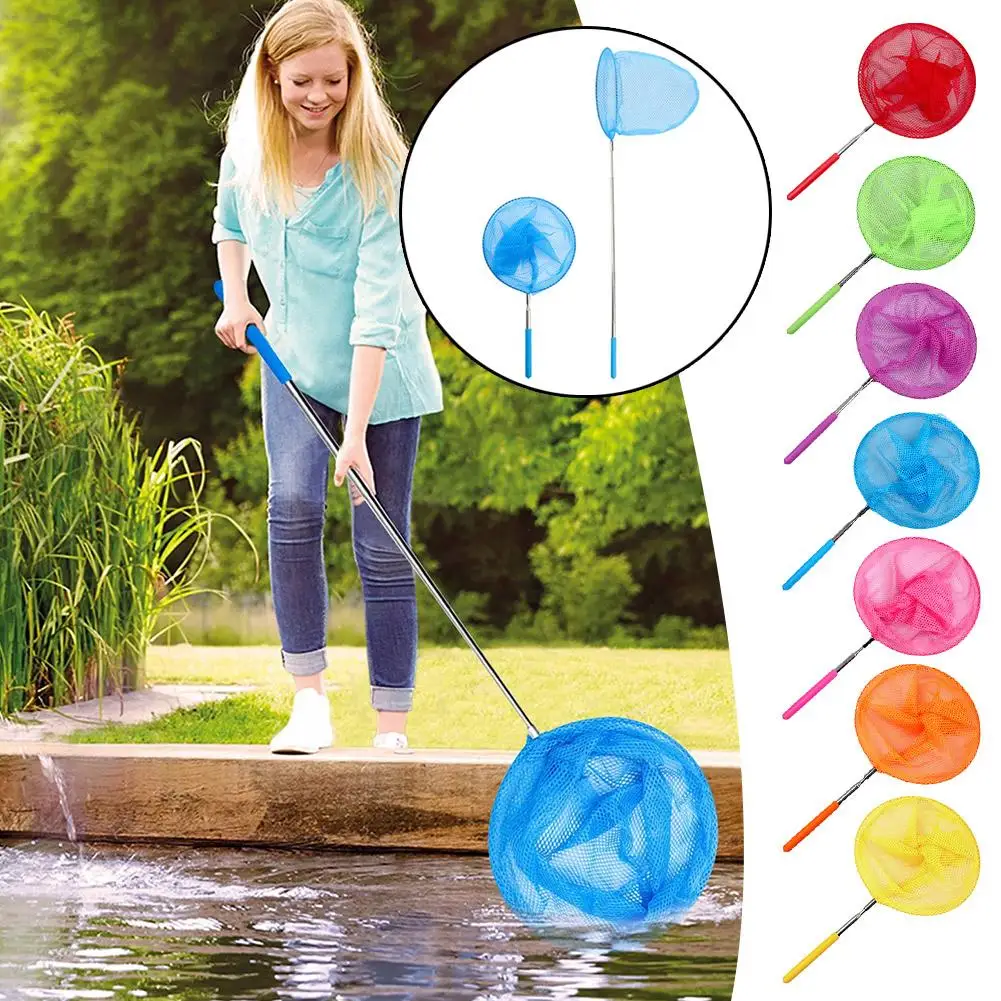 Fishing Landing Net Swimming Pool Versatile Handle Stainless Steel Skimmer Convenient Net For Outdoor Activities Skimmer N2R6