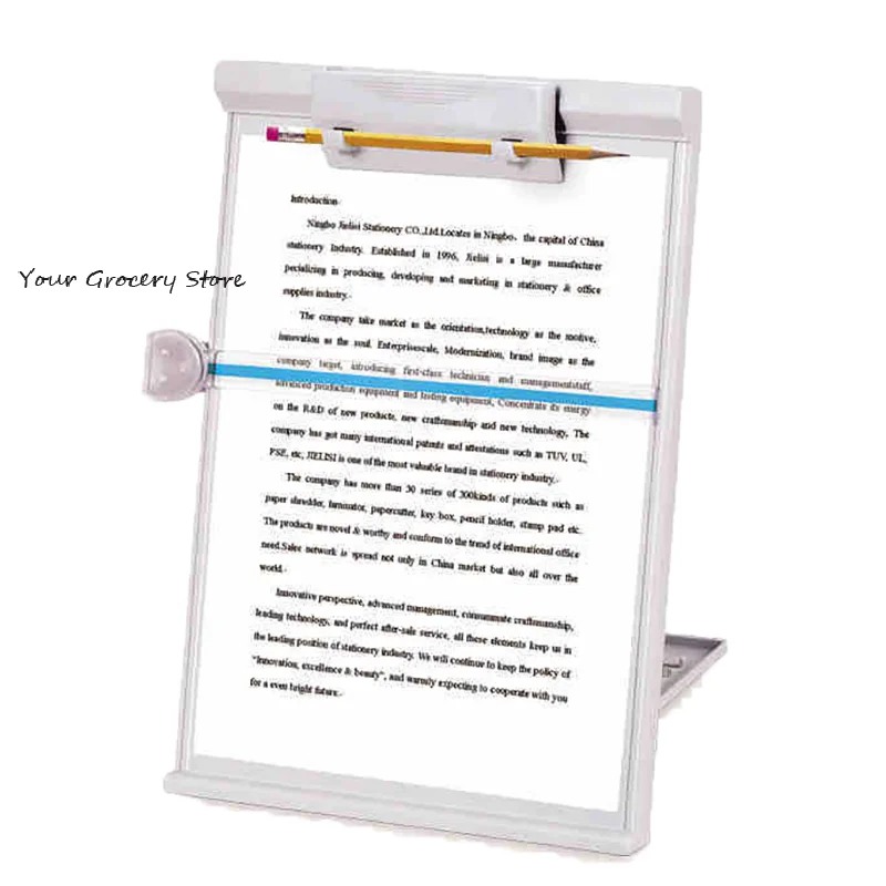 

Office/School/Home Adjustable Clip A4 Desktop Document Reading Holder