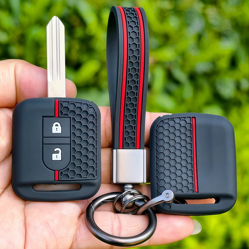 New Car Key Silicone Case Fob Rubber Cover For Nissan Micra K12 Note Navara Qashqai J10 Primera Almera Sunny X-Trail