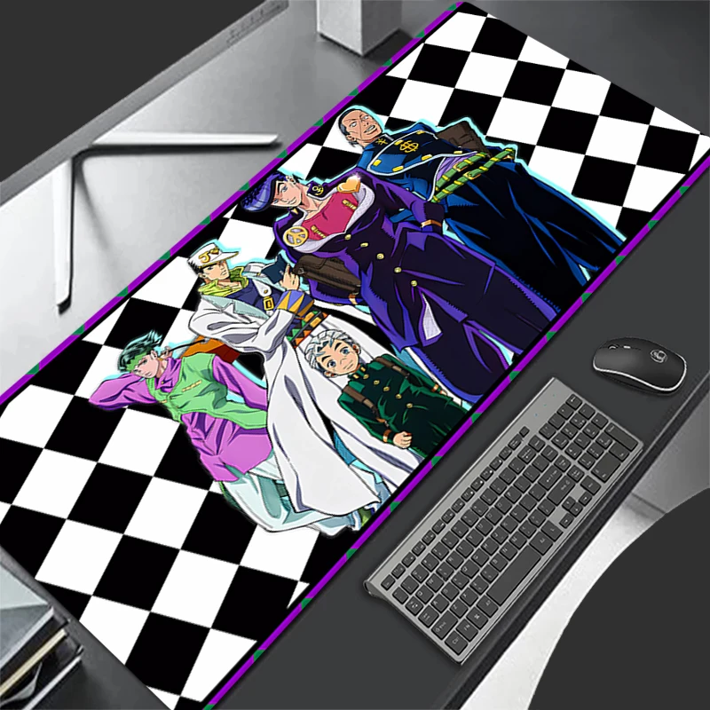 

JOJO Mouse pad animation computer accessories keyboard pad game player table pad coaster PC carpet Anime Game Mousepad XXL XXXL