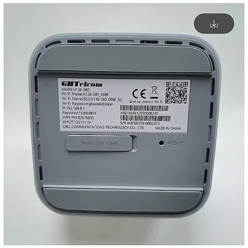 Unlocked Hua wei 5G CPE Pro 3 H138-380 Dual Band 5G SA+NSA WIFI 6+ Wireless Router