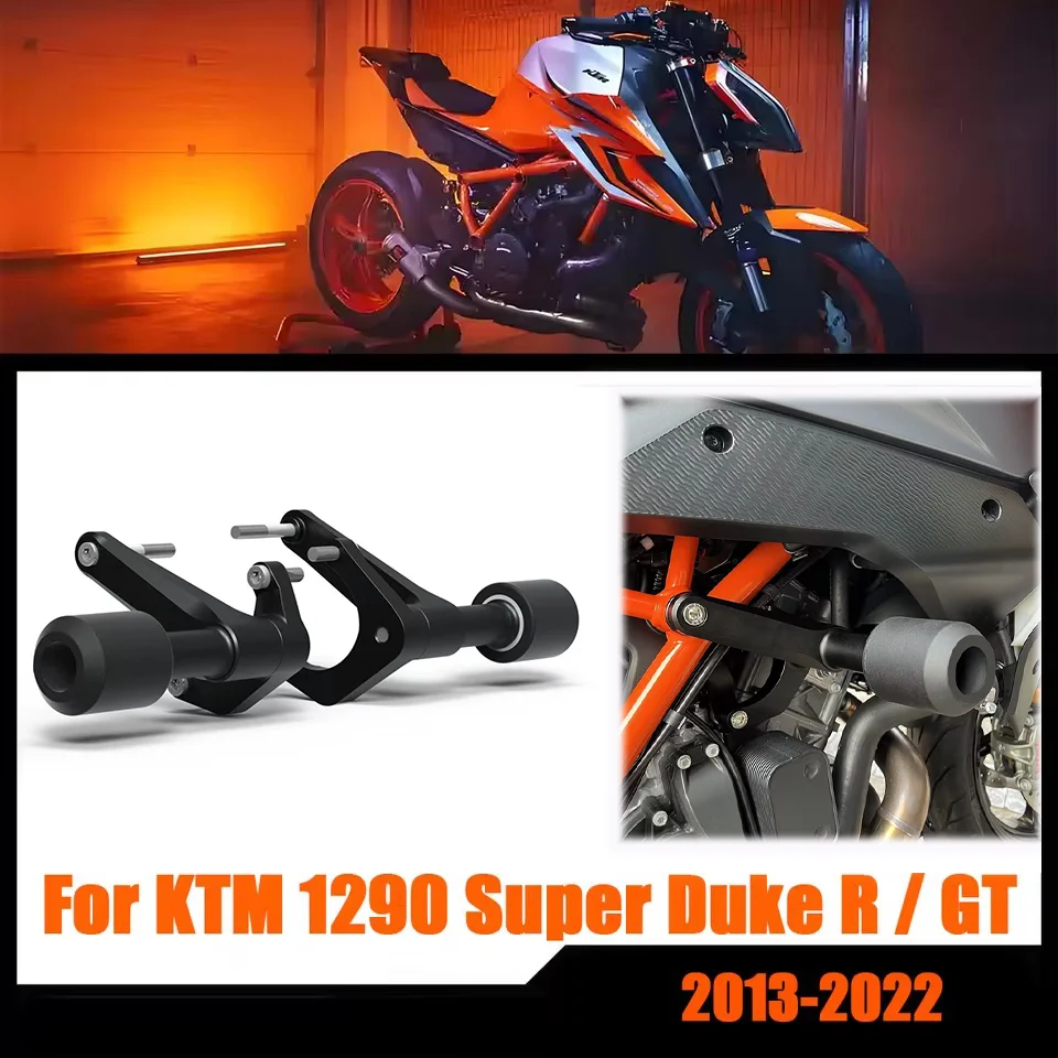 

For 1290 Super Duke R GT 2013-2022 Motorcycle Frame Crash Slider Protector Pads Anti-falling Crash Protection Slip on 1290