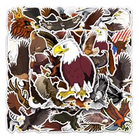 50Pcs Eagle series Cartoon Cute Waterproof Sticker Skateboarding Snowboard Retro Vinyl Sticker