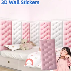 Home Decoration Thicken 3D Wall Stickers Self-adhesive Anti-Collision Wallpaper Diy Wall Mat Pad Kids Bedroom