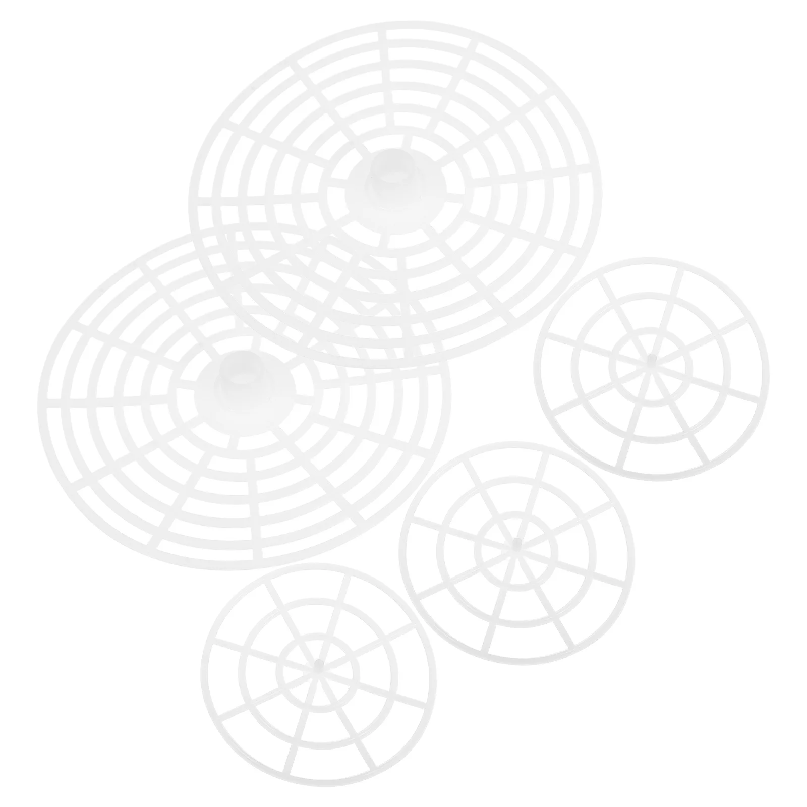 

5 Pcs Fermentation Vegetable Fixer Tool Fermenting Presser Jars Supply White Weight for Home Plastic Weights