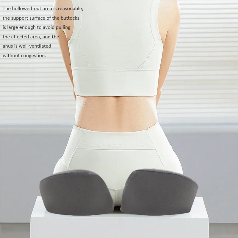 1PC Ergonomic Memory Foam Seat Cushion Office Chair Car Home Comfort Pillow for Tailbone Hemorrhoids Sciatica Relief