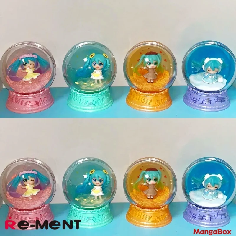 re-ment-初音ミク-クリスタルボール装飾品-四季テーマの物語を語る卵型おもちゃ（コレクター向け）