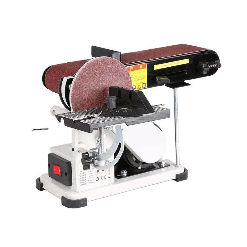 手頃な価格の小型研磨木工サンダーベルトマシン、固定角度研削ナイフエッジ付き、木工用