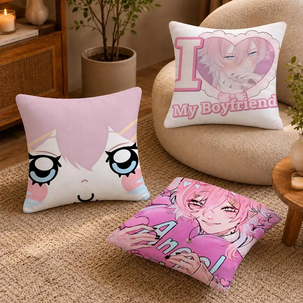14 Days With You Ren Cushion Cover Short-Plush Cushion Cover Pillowcase — Suitable for Sofas Bedrooms and Home Decor