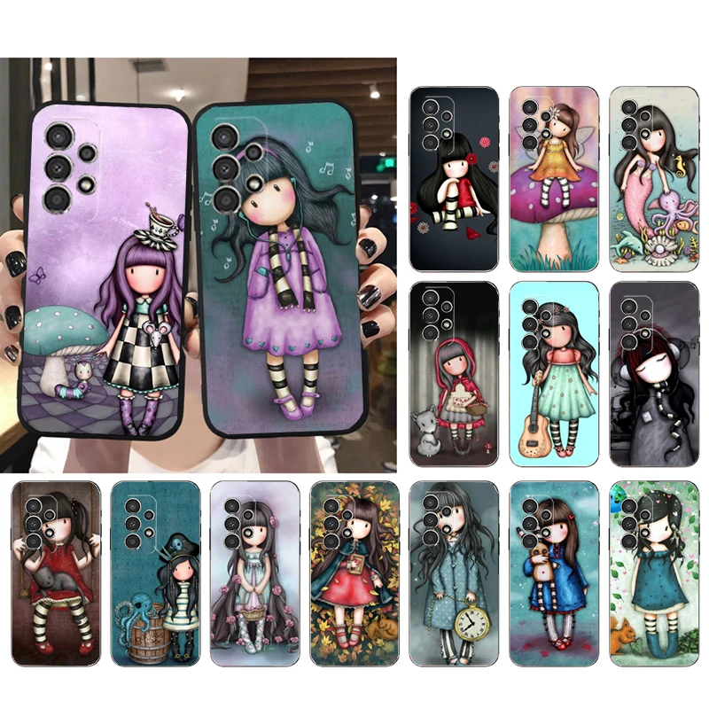 Cute Cartoon Girl Kid santoro_gorjuss Case for Samsung A35 A55 A54 A15 A25 A05s A05 A22 A24 A52 A33 A34 M34 M14 M54 M23